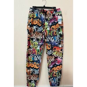 Fresh Prince Of Belair Graffiti Joggers Funky Hip Hop Style All Print  Size L